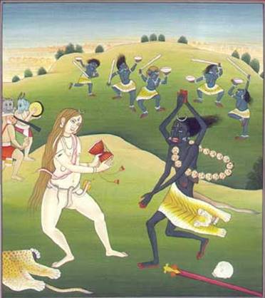 Dance of Kali and Shiva
