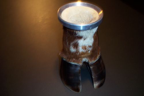 mate fashioned from a cow's hoof