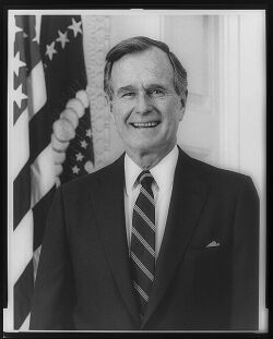 Portrait of George H. W. Bush