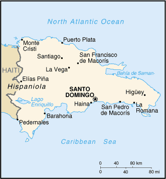 Map of Dominican Republic