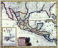 Map of New Spain in 1760