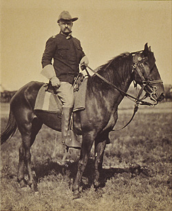 Theodore Roosevelt on horseback 1898