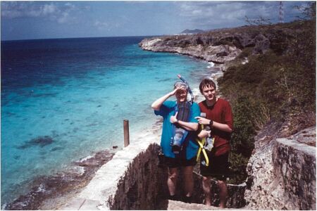 Maxine and JD at 1000 Steps dive site